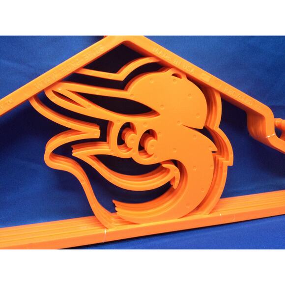 Hung by MLB Baltimore Orioles Clothes Hanger Set of 4 - Picture 3 of 4